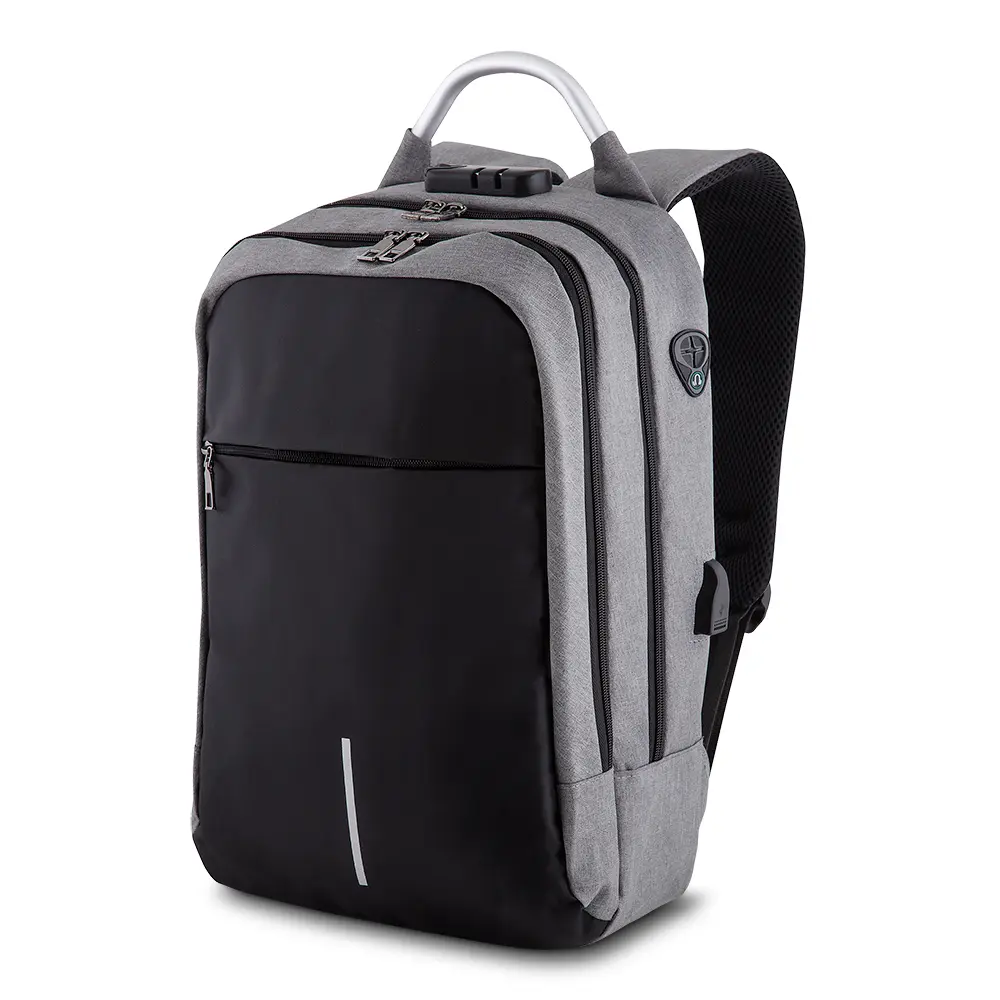 [06430038401] Mochila para Notebook em Poliéster e PU  (Cinza 06, 40 - Transfer Têxtil, 1)