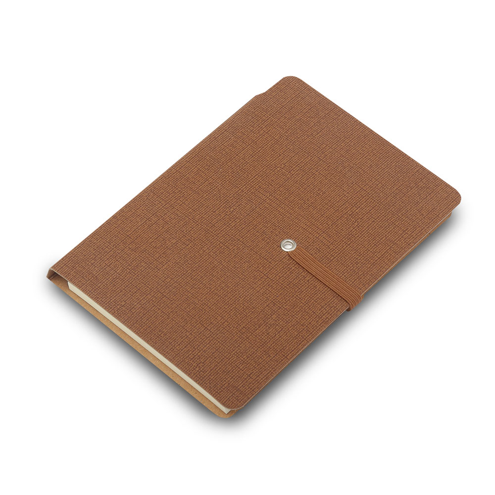 [12150008021] Mini Caderno A6 com elástico  (Marrom 12, 1)