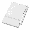 Mini Caderno A6 Capa em PP com caneta 