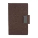 Caderno A5 em PU e fibra de café ou chá 