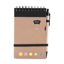 Mini caderno A6 com caneta 