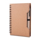 Caderno A6 Capa em Papelão com Caneta 