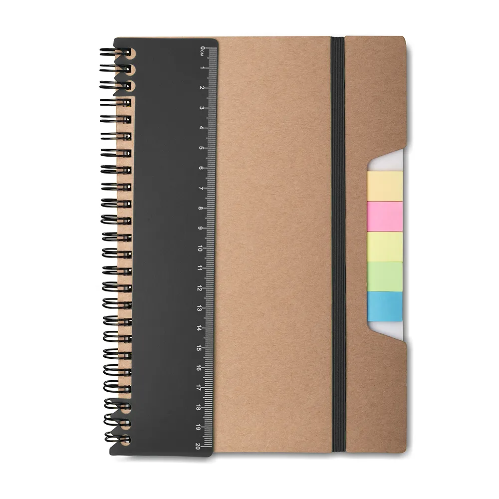 [14160006021] Caderno A5 Capa em Papel Kraft  (Preto 14, 1)