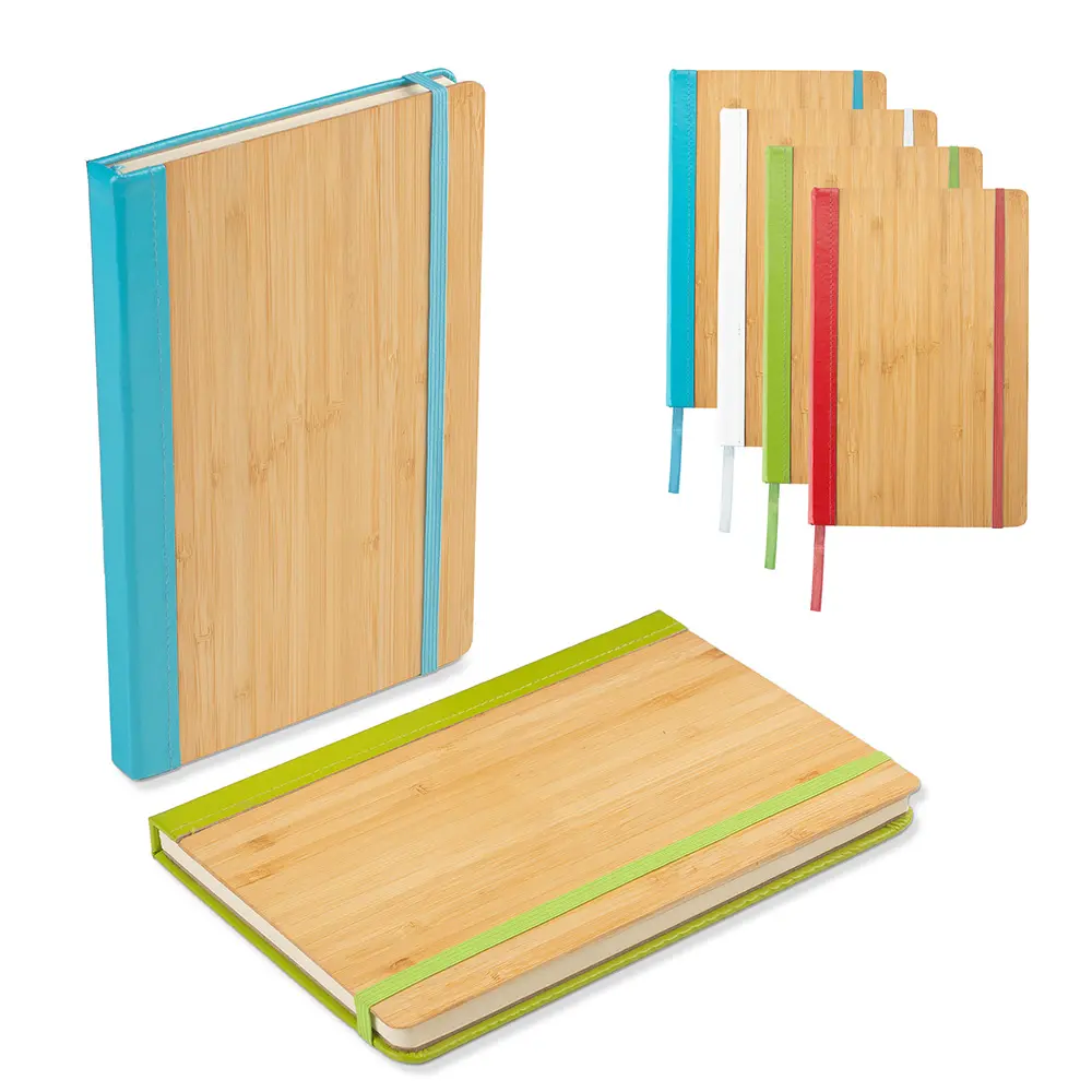 Caderno A5 Capa em Bambu e PU 