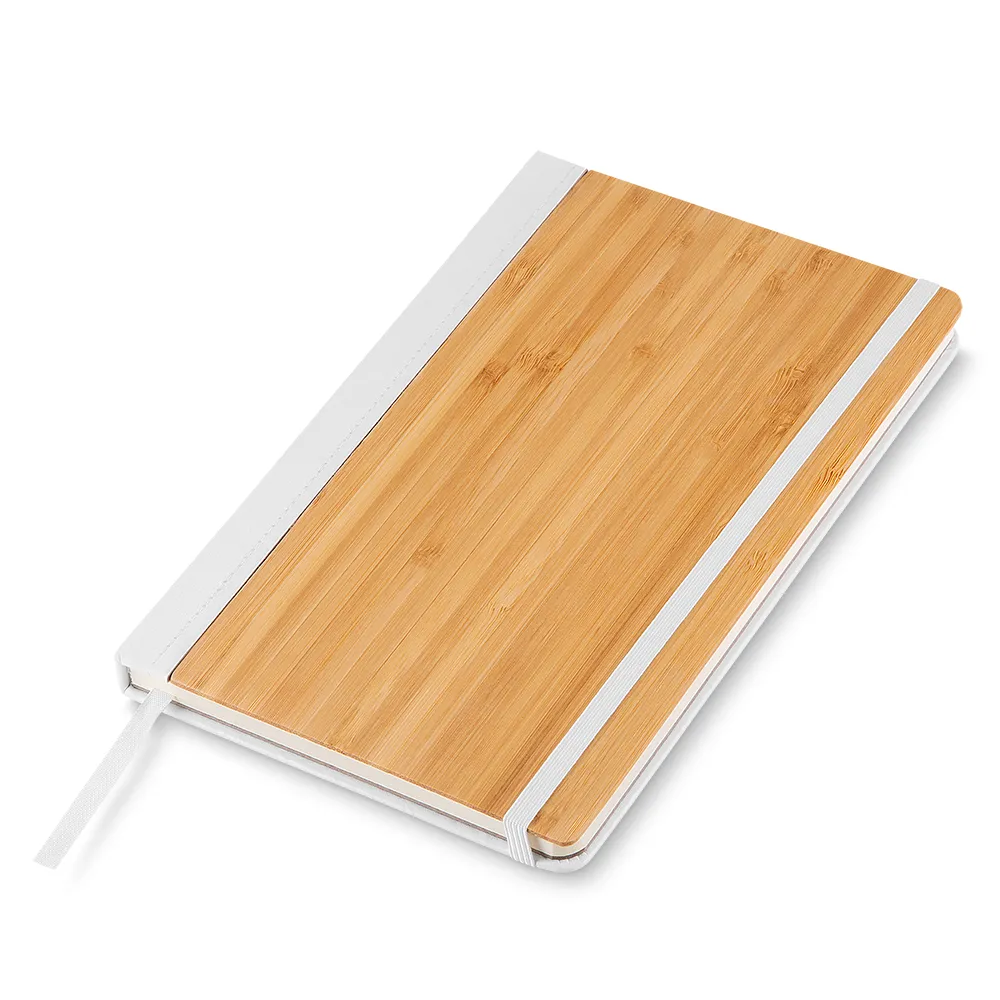 [05160024021] Caderno A5 Capa em Bambu e PU  (Branco 05, 1)