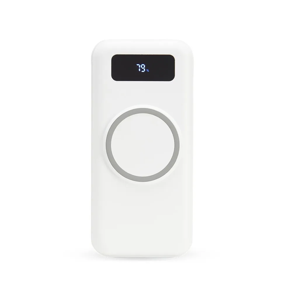 [05520001191] Power Bank 10.000mAh com Carregamento via Indução ou via Cabo (Branco 05, 1)