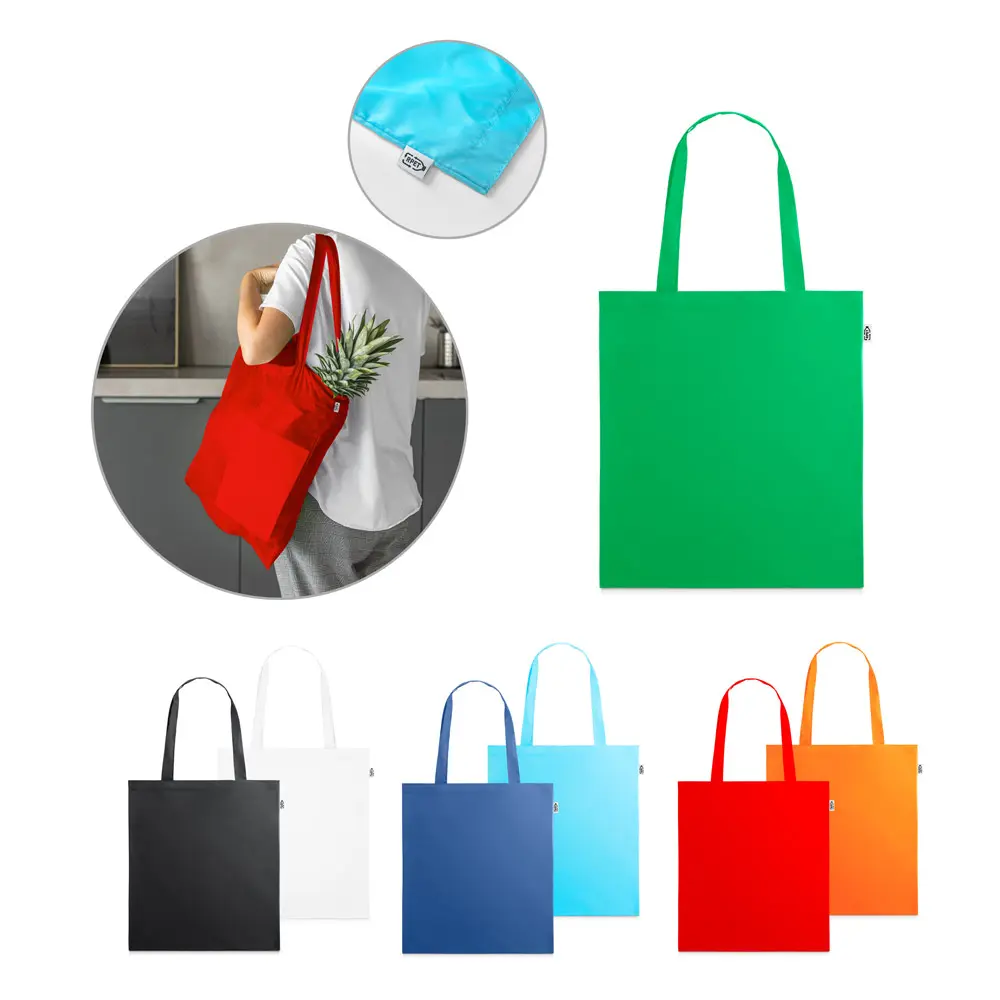 [03470024021] Sacola 100% Poliéster Reciclado 190T com Alças (Azul Claro 03, 1)