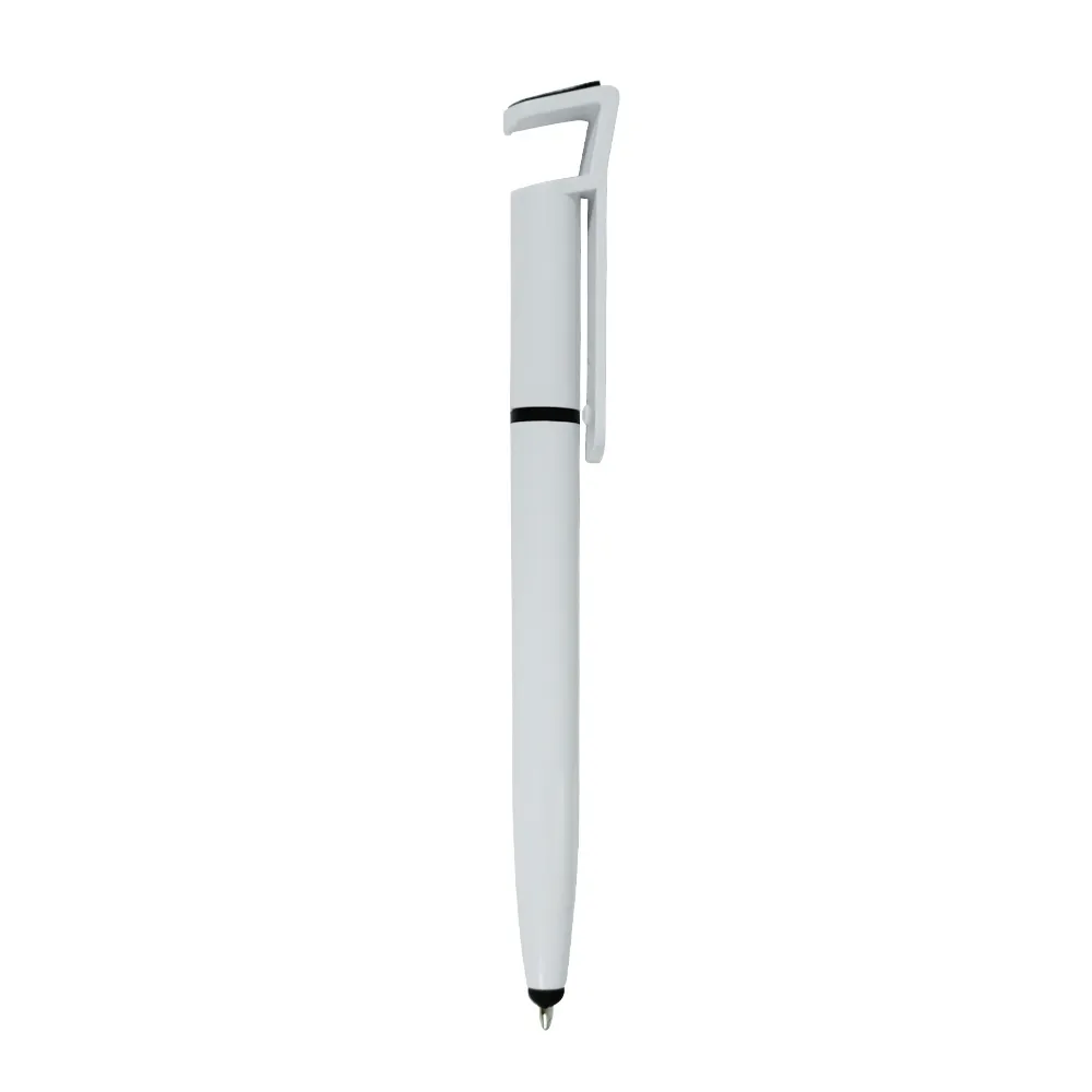 [05100008011] Caneta Plástica Touch com Suporte  (Branco 05, 01 - Tampografia A, 1)