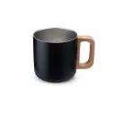 Caneca Térmica com Alça em Madeira 