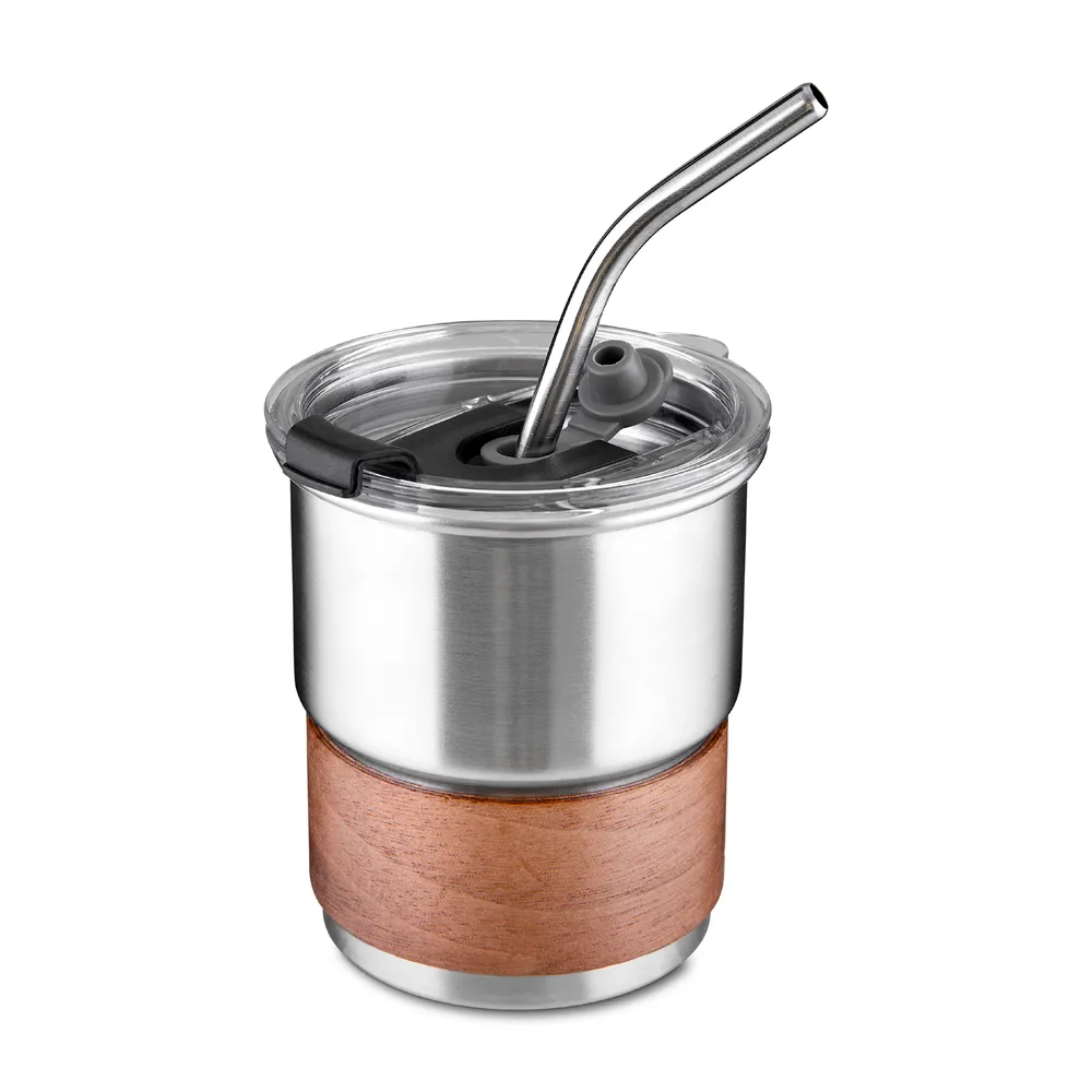 Copo em Inox com Canudo 250ml 