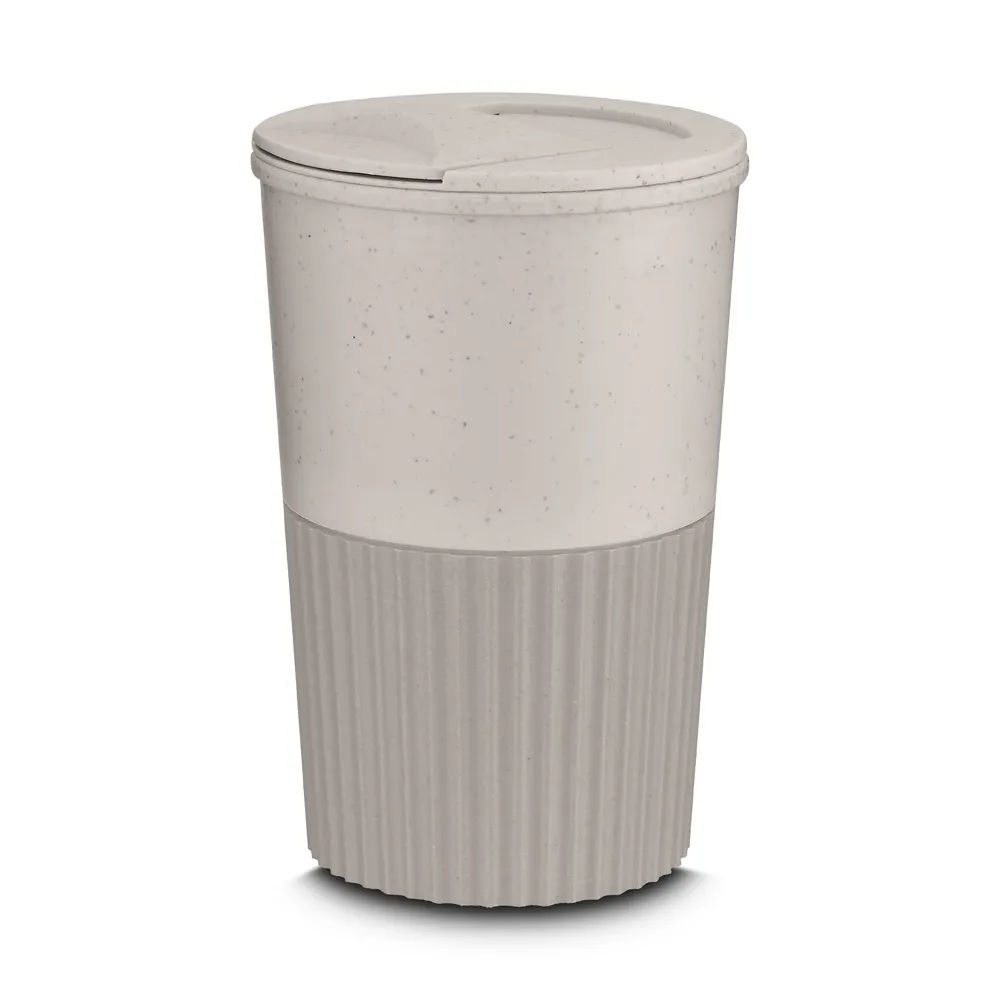 [68060009021] Copo Plástico em Fibra de Trigo 400ml  (Cru 68, 1)