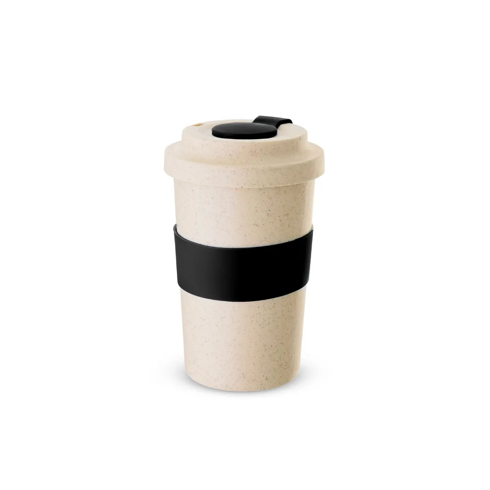 [14060012021] Copo Fibra de Bambu 450ml  (Preto 14, 02 - Silk Cilíndrico, 1)