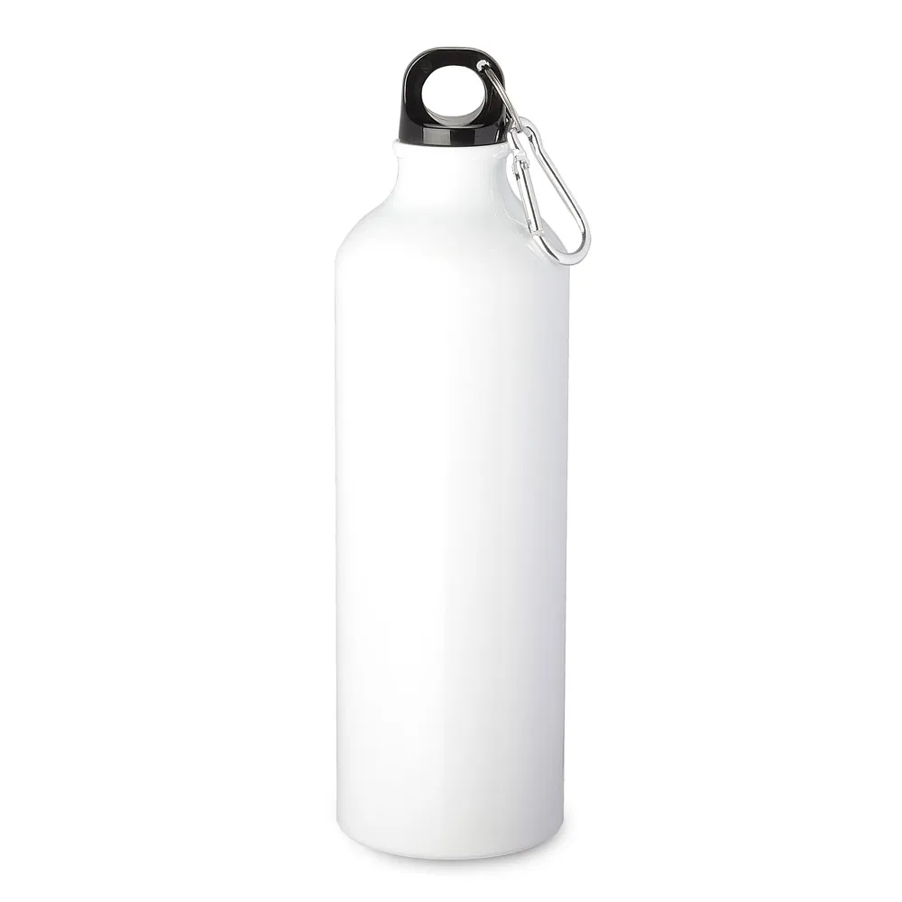 [05580053021] Garrafa em Alumínio com mosquetão  750ml (Branco 05, 02 - Silk Cilíndrico, 1)