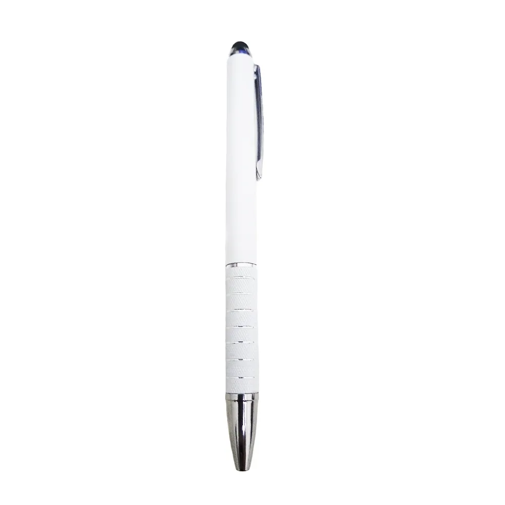 [05090065011] Caneta Plástica C/ 7 Aneis Touch  (Branco 05, 1)