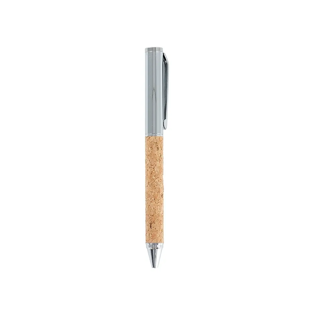 Caneta Metal E Cortiça 