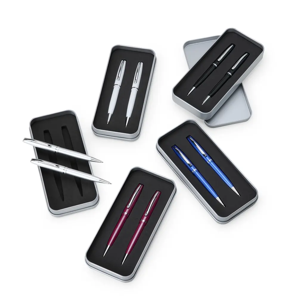 Conjunto Caneta E Lapiseira Metal 