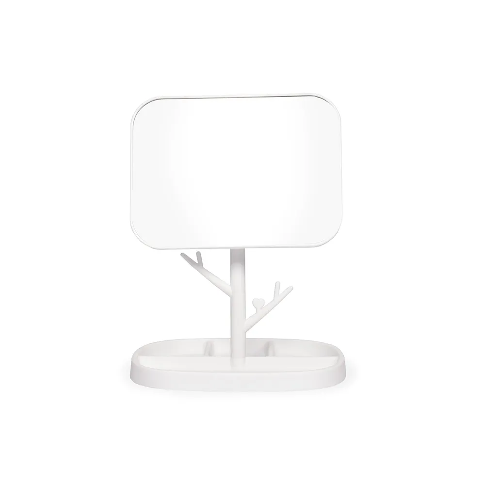 [05600034041] Espelho De Mesa Plástico  (Branco 05, 1)