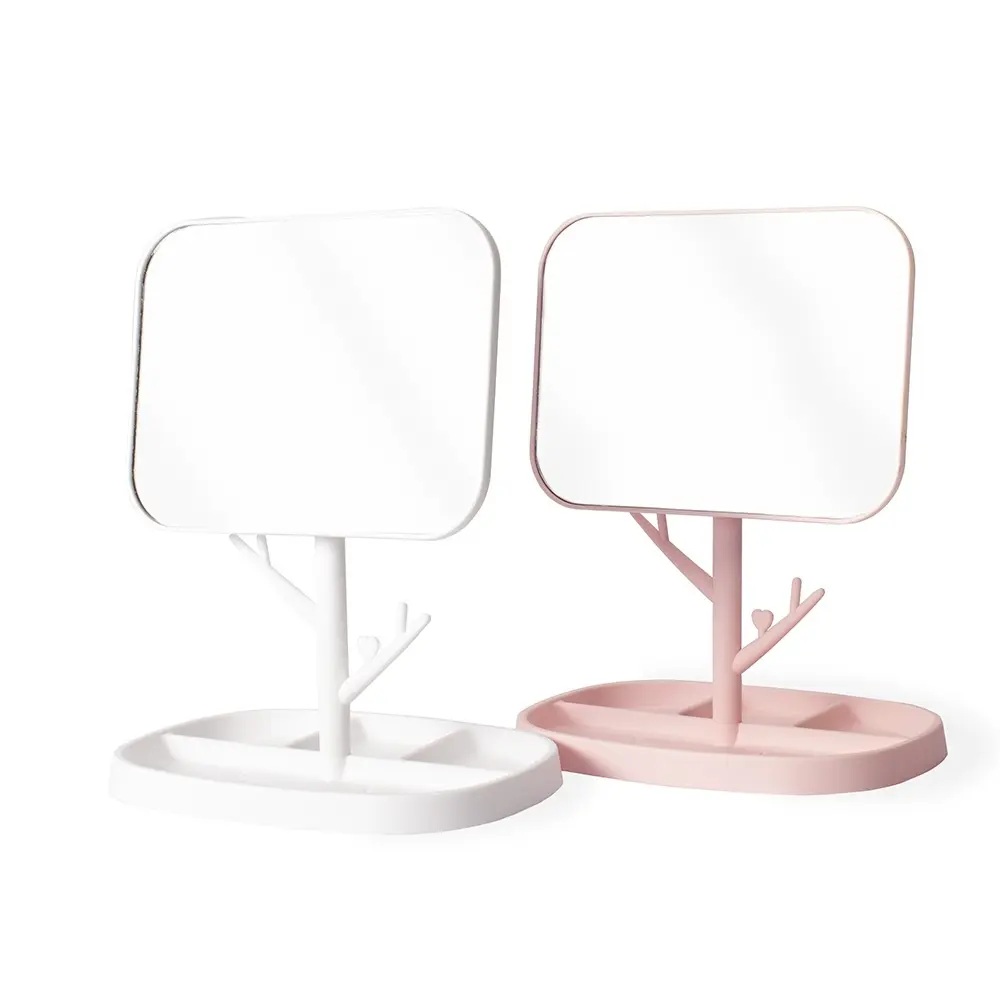 [05600034041] Espelho De Mesa Plástico  (Branco 05, 1)