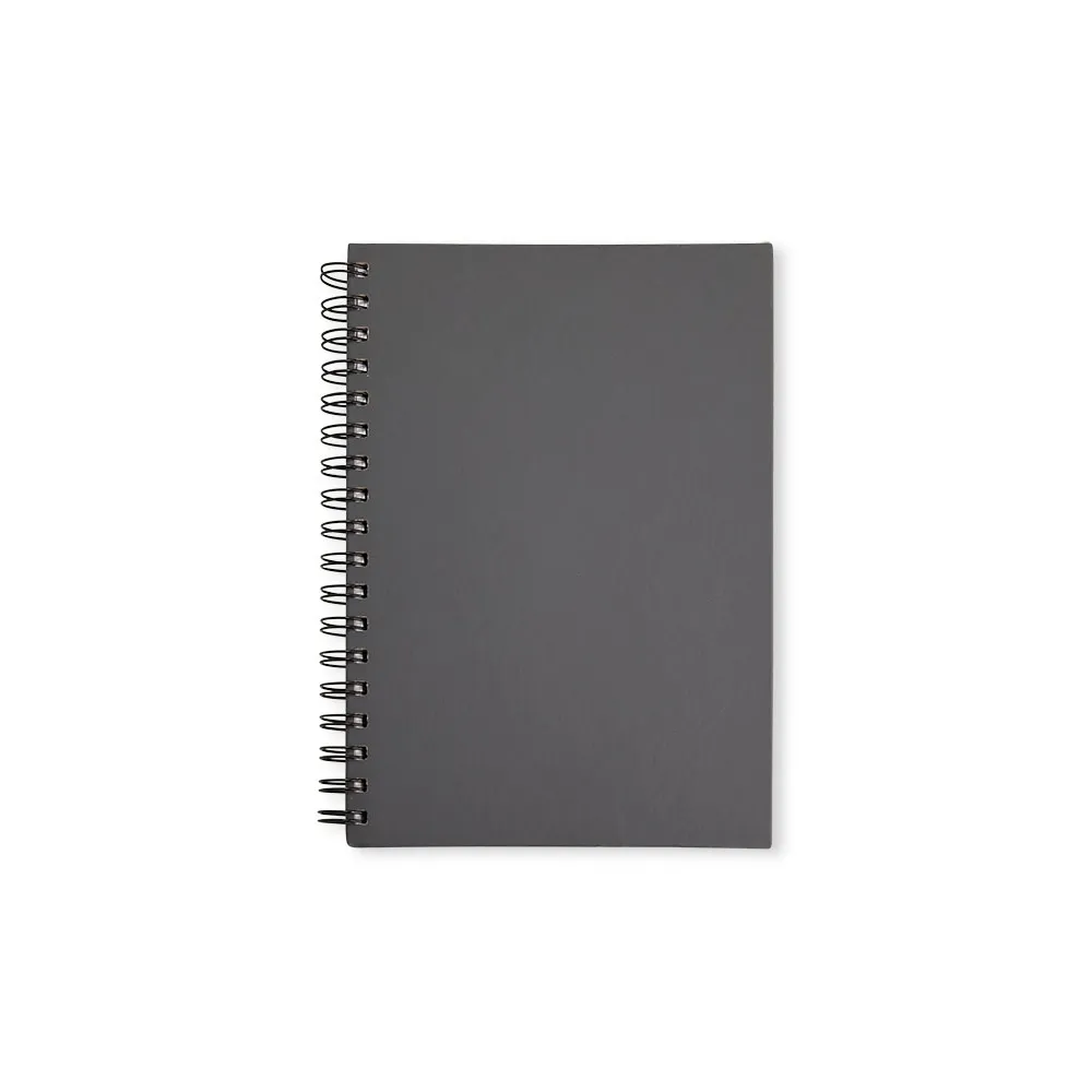 [06150027021] Caderno Emborrachado  (Cinza 06, 1)