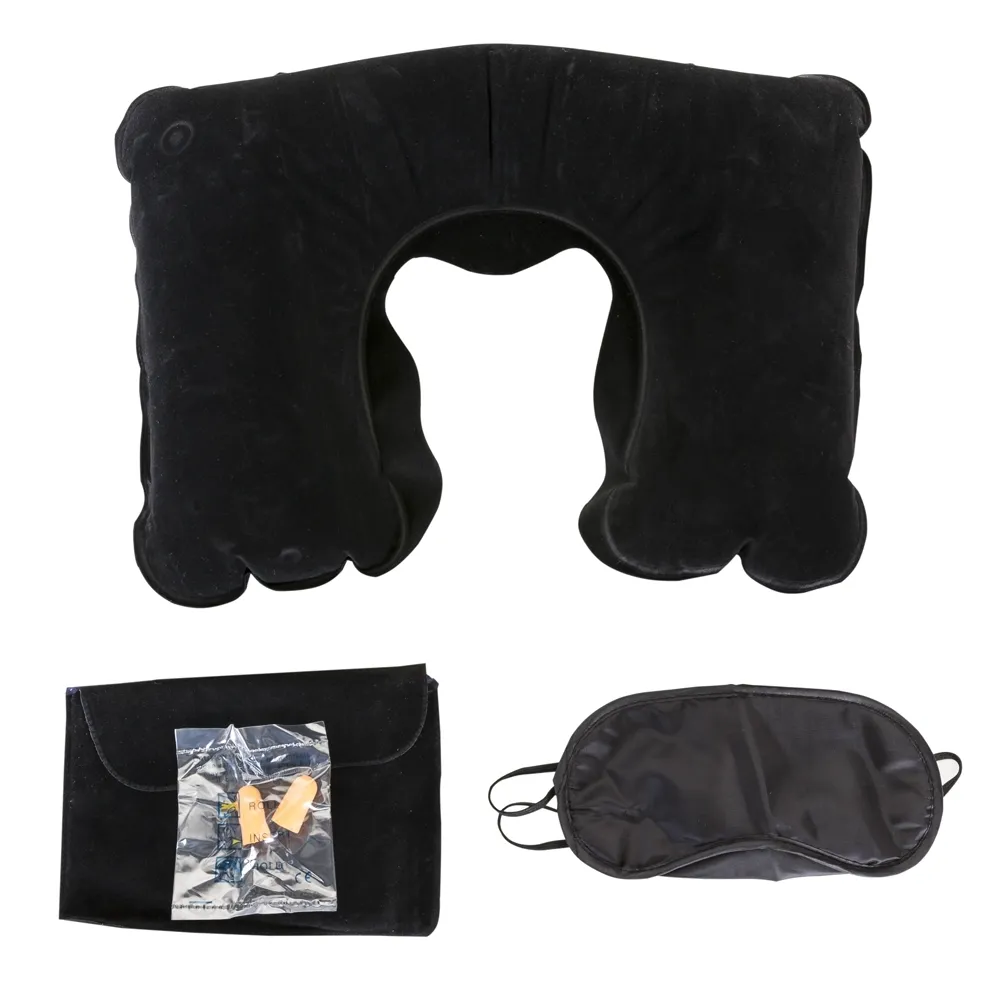 [14240002021] Kit Travesseiro Inflav Tapa Olho E Prot Auricular   (Preto 14, 1)