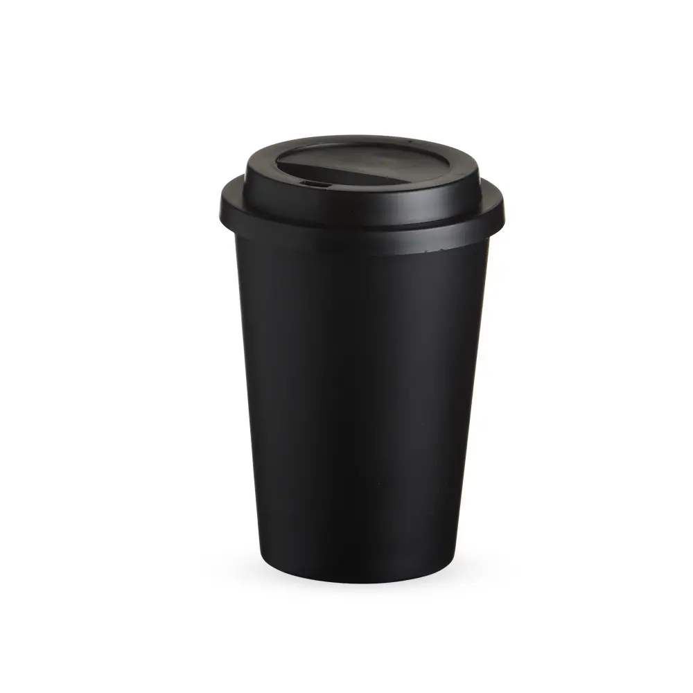 Copo Fibra De Arroz C/ Tampa 400Ml 