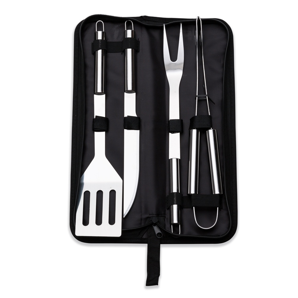 [14340014031] Kit Churrasco 4 Peças Inox C/ Estojo   (1)