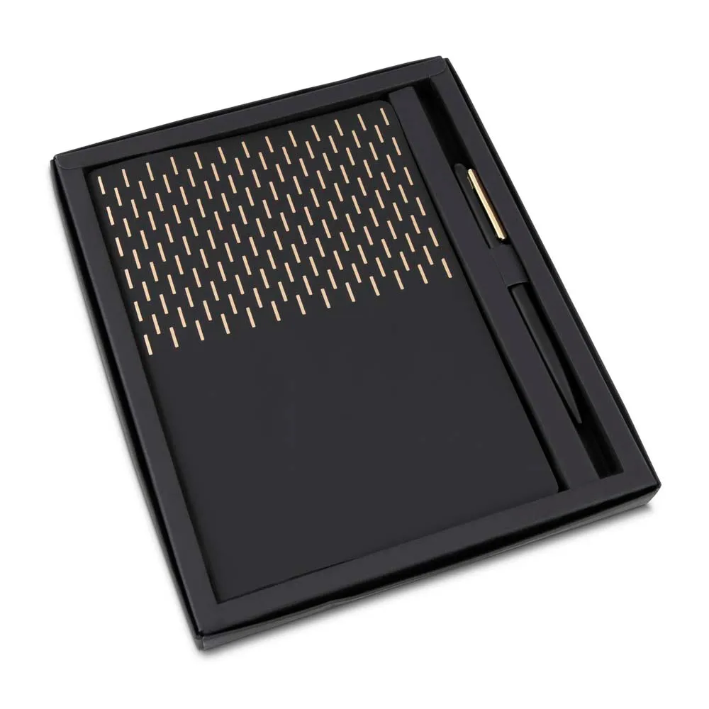 Kit Escritório A5 Capa em PU e Caneta Metalica 