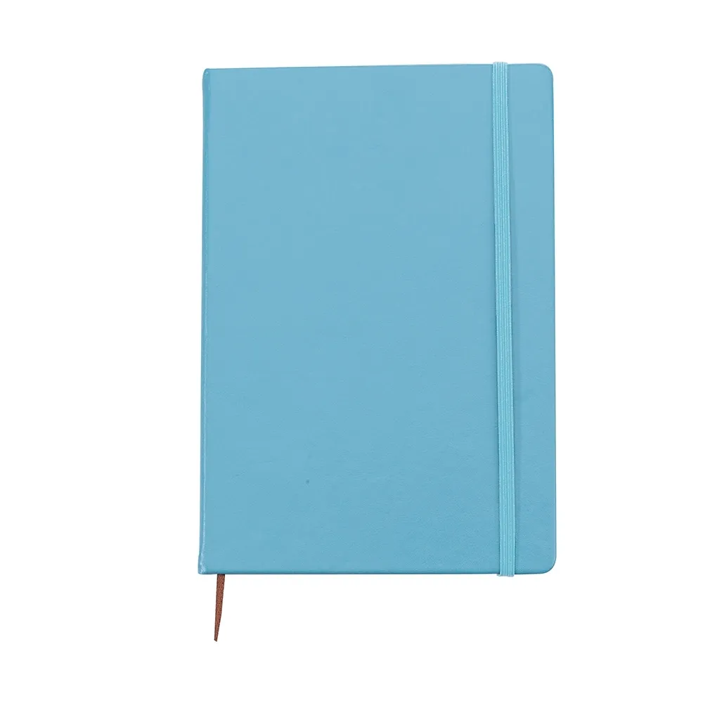 Caderneta de Couro Sintético  (Azul Claro 03, 40 - Transfer Têxtil, 1)