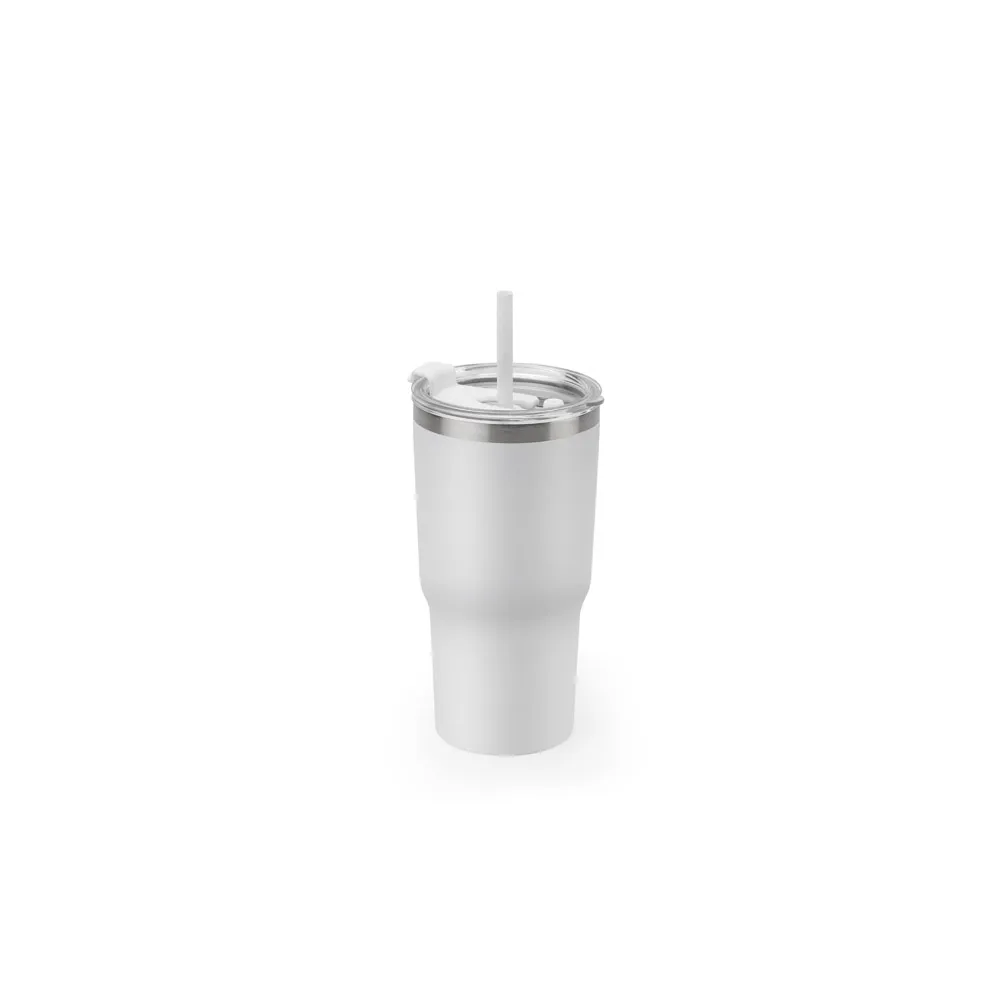 [05030064021] Copo de Viagem Compacto em Aço Inox (Branco 05, 02 - Silk Cilíndrico, 1)