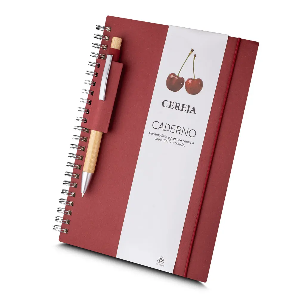 Caderno A5 Capa em Papel Reciclado 