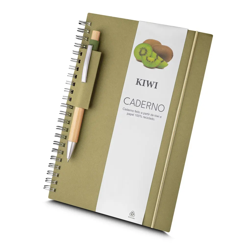 Caderno A5 Capa em Papel Reciclado 