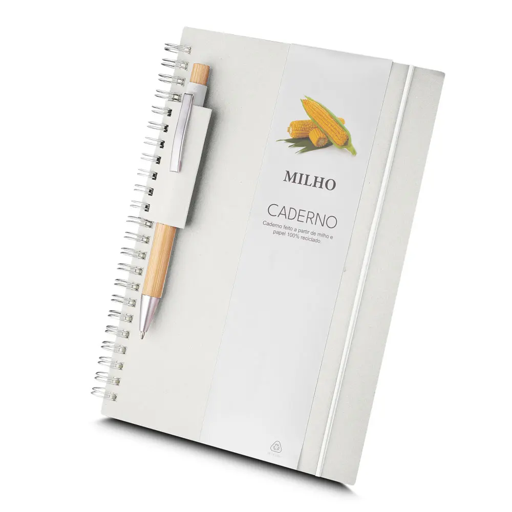 Caderno A5 Capa em Papel Reciclado 