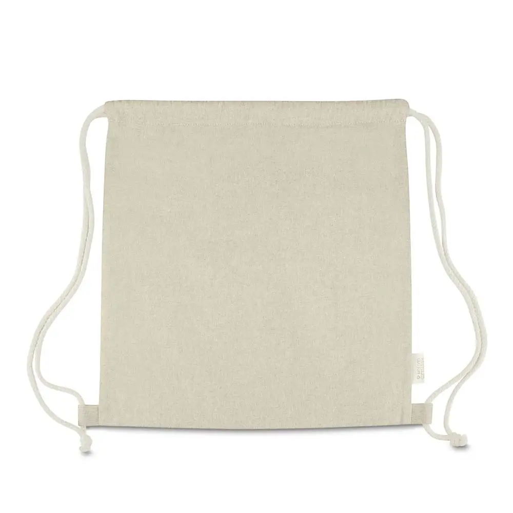 Sacola/Mochila em algodão mescla reciclado