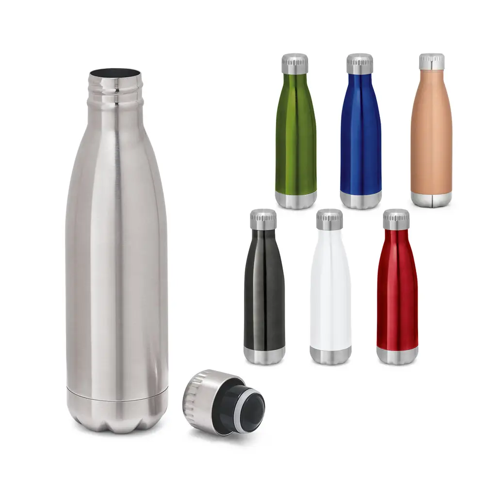 Garrafa em Aço Inox de Parede Dupla Térmica