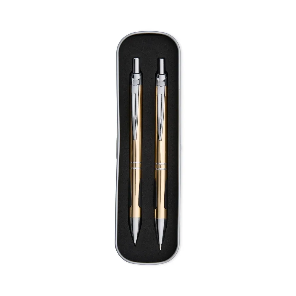 [43120008031] Conjunto Caneta e Lapiseira Metal (Champanhe 43, 1)
