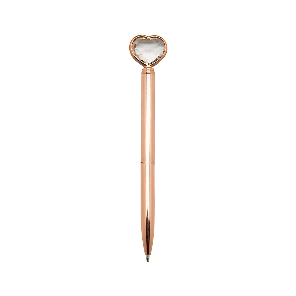 [88090162031] Caneta Metal Coração Diamante (Cobre 88, 1)