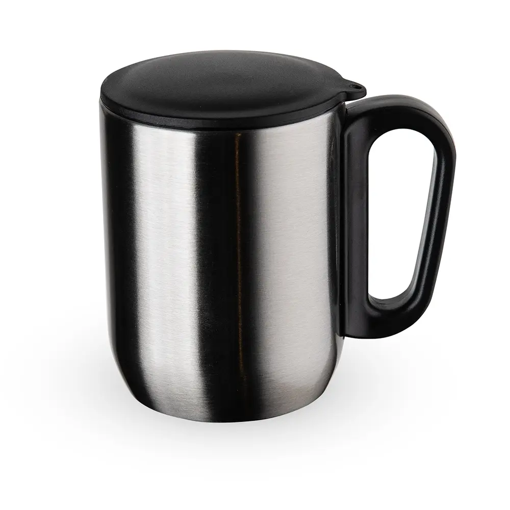[33030068021] Caneca Inox Parede Dupla 230ml  (Inox 33, 02 - Silk Cilíndrico)