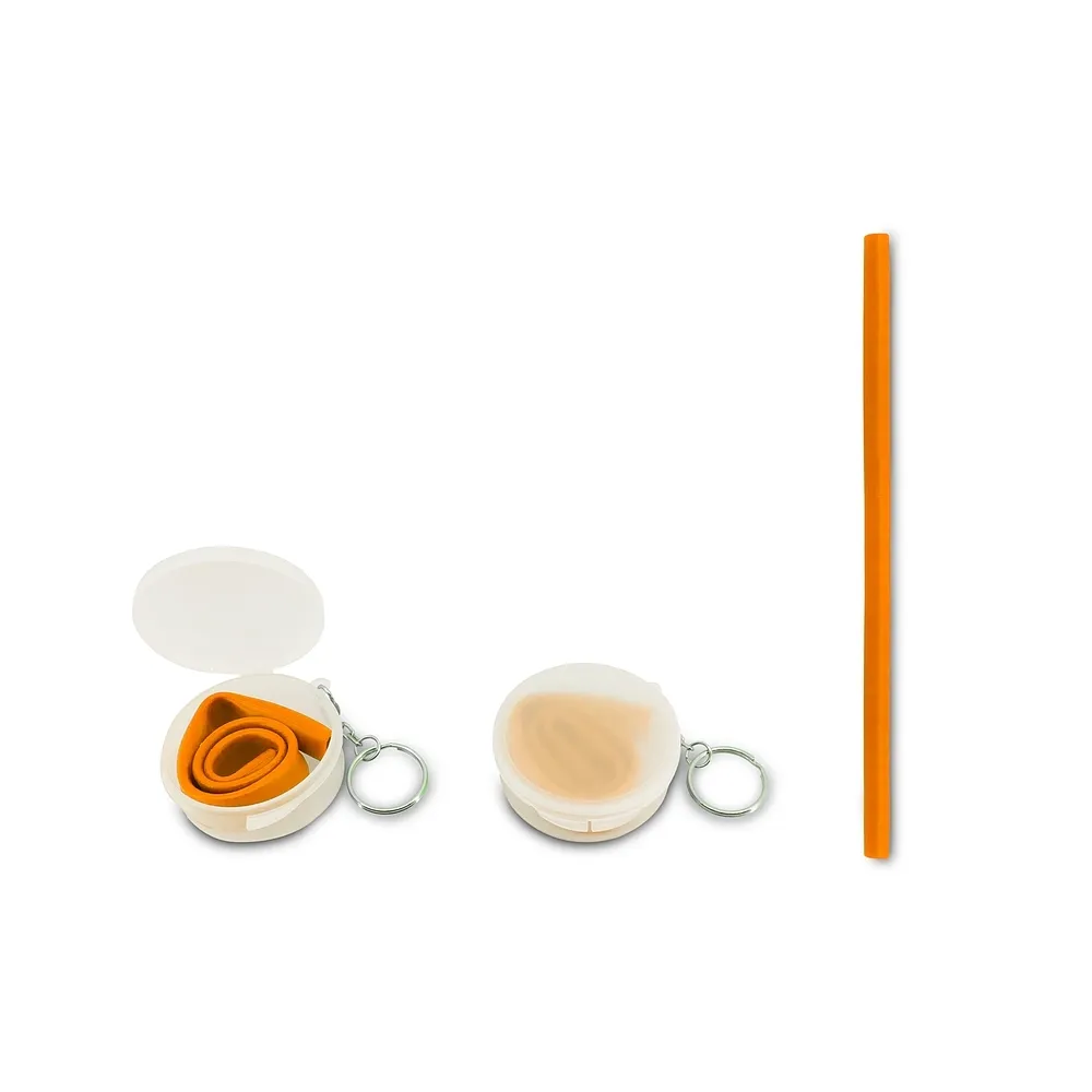 Canudo de Silicone com Estojo 