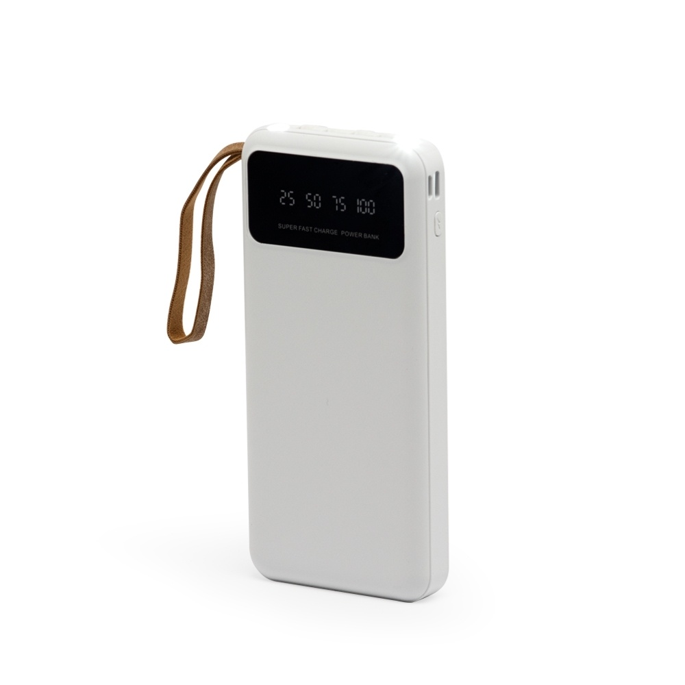 [05520038191] Power Bank 10.000mAh com Lanterna e Multissaídas (Branco 05, 1)