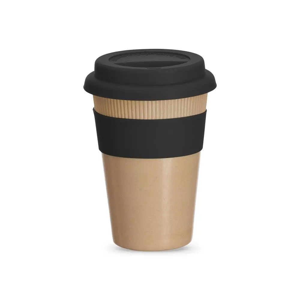 [14060039021] Copo Fibra de Bambu 450ml  (Preto 14)