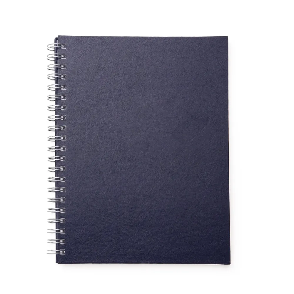 [04160072021] Caderno de Couro Sintético (Azul Escuro 04, 1)