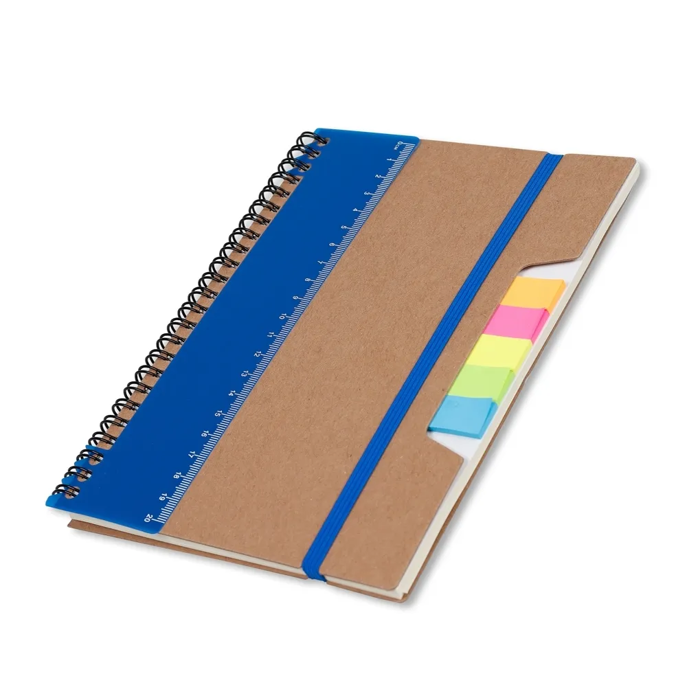 Caderno com Régua e Autoadesivos