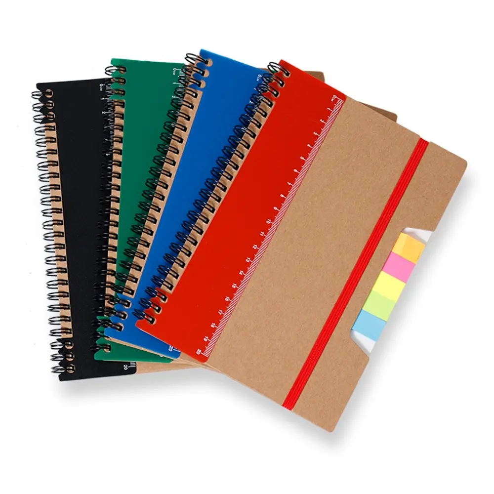 Caderno com Régua e Autoadesivos