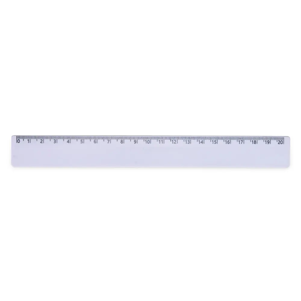 [05180009191] Régua Plástica 20cm  (Branco 05, 19 - Impressão Digital D)