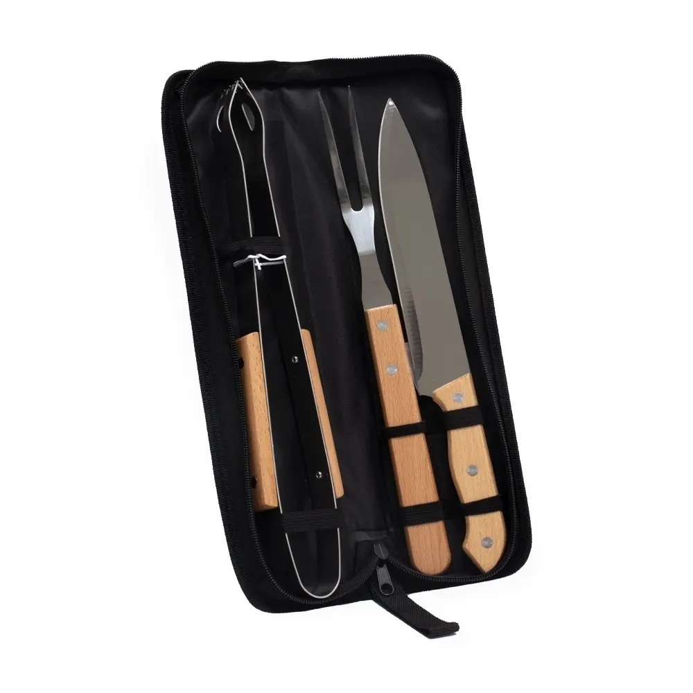 [14340011001] Kit Churrasco 3 Peças  (02 - Silk Plano, 03 - Laser metal KIT 2)