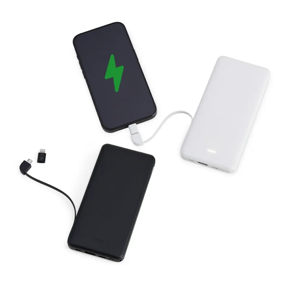 Power Bank 10.000Mah Com Indicador Led 