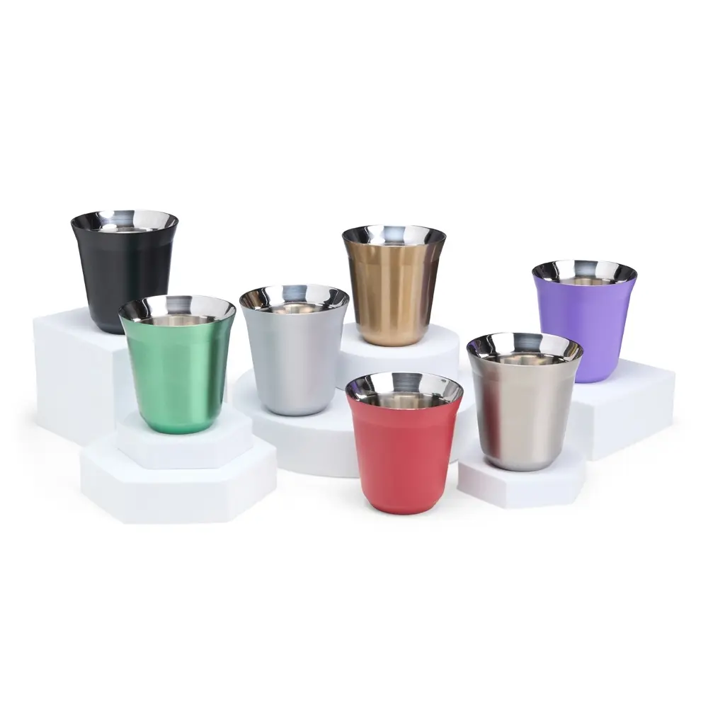 Copo Inox Parede Dupla 150ml 