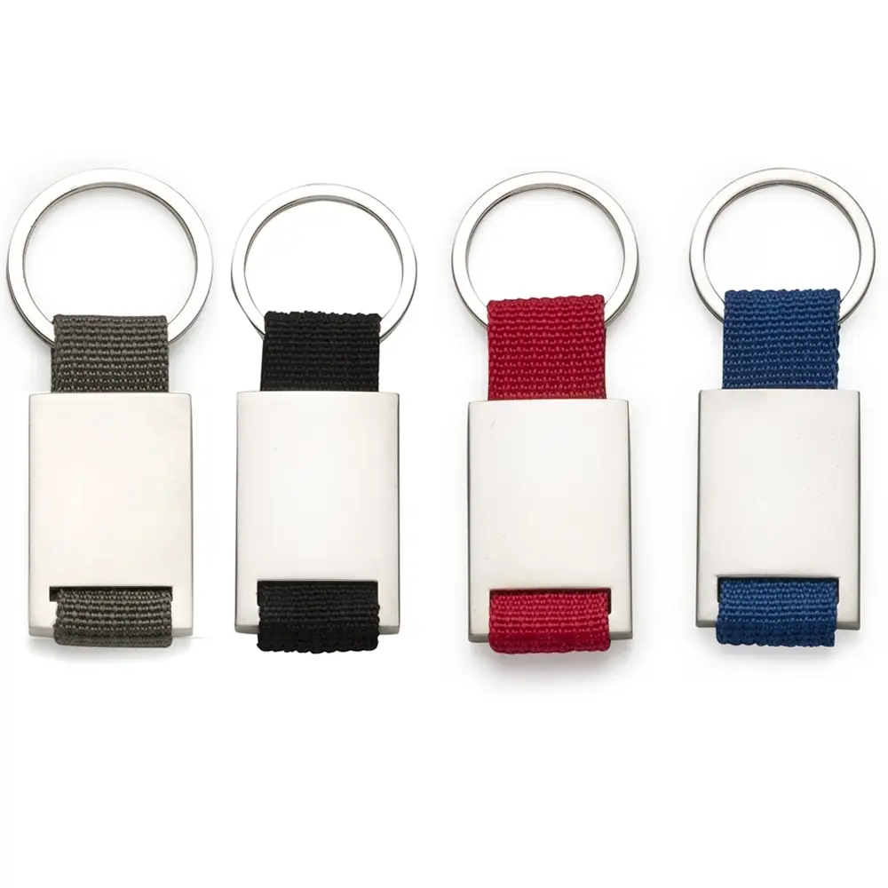 [14570042031] Chaveiro Metal com Nylon (Preto 14, 1)