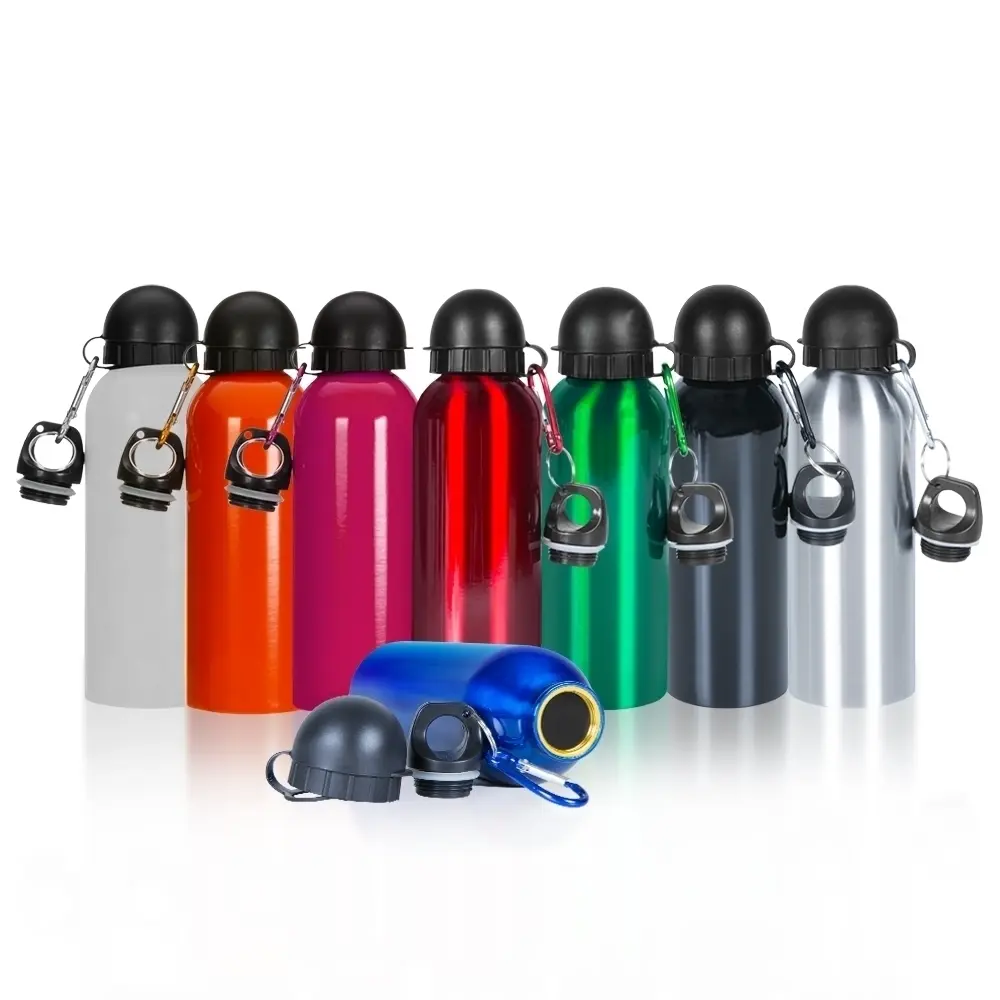 Squeeze Inox 500Ml C/ Bico E Mosquetão 