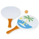 Kit Frescobol 2 Raquetes E 1 Bolinha 